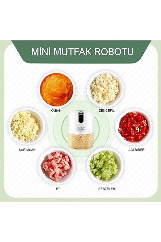 Gıda Doğrayıcı Mini Elektrikli Blender