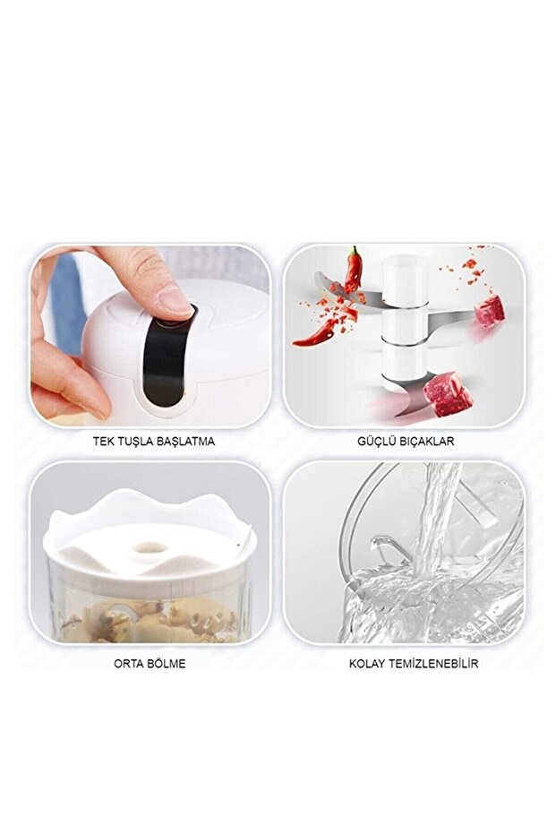 Gıda Doğrayıcı Mini Elektrikli Blender